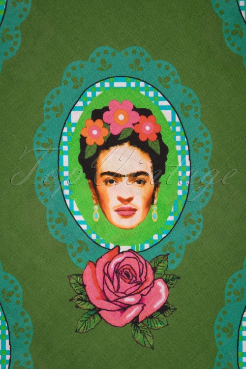 Tante Betsy - 60s Frida Scarf in Green 2
