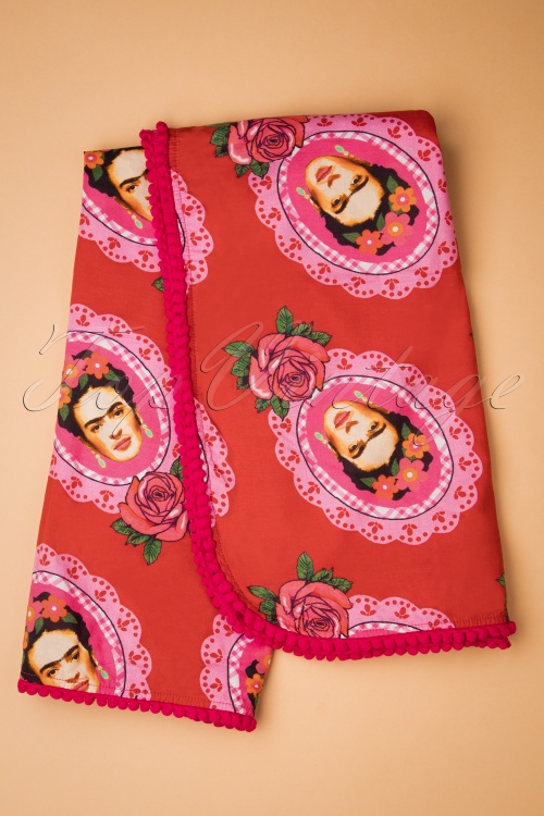 Tante Betsy - 60s Frida Scarf in Red