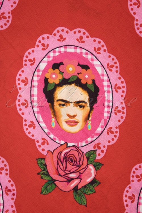 Tante Betsy - 60s Frida Scarf in Red 2