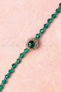 Lovely - Elizabeth kralen juweelketting in smaragd 2