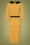 Collectif Clothing - 40s Christine Pencil Dress in Mustard 4