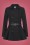 Collectif Clothing - 40s Darienne Plain Peplum Jacket in Black