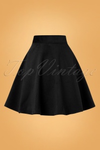 Bunny - 70s Wonder Years Mini Skirt in Black Corduroy 3