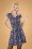 Louche - 50s Cathleen Dogshow Dress in Blue