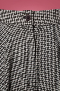 Timeless - 40s Sophie Houndstooth Skirt in Grey 3