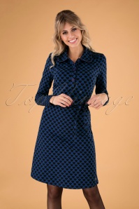 Tante Betsy - Trudy Hearts-jurk in blauw