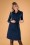 Tante Betsy - Trudy Hearts Dress Années 60 en Bleu