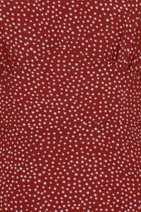 Collectif Clothing - Mariana Polkadot Maxi Dress Années 70 en Rouge 5