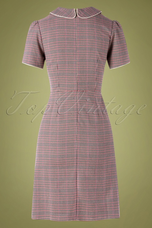 Very Cherry - 60s Pan Collar Dress in Chester Tweed 2