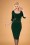 Vintage Chic for Topvintage - Verona Pencil Dress Années en Vert Forêt