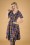 Vixen - 50s Camilla Plaid Swing Dress in Multi