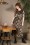 Vixen - 40s Corine Collar Swing Dress in Maroon