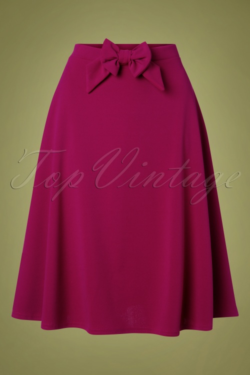 Vintage chic 31136 Swing Skirt in Amarath 20191007 002W