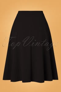 Vintage Chic for Topvintage - Lyddie Bow Swing Skirt Années 50 en Noir 3