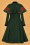 Collectif Clothing - 40s Claudia Coat And Floral Cape in Green Wool 5