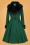 Collectif Clothing - 50s Cora Swing Coat in Green