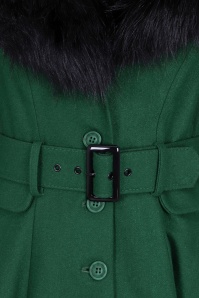 Collectif Clothing - Cora swingjas in groen 3