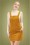 Bright and Beautiful - Lena Corduroy Pinafore Dress Années 60 en Moutarde 2
