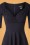 Collectif ♥ Topvintage - 50s Trixie Doll Swing Dress in Navy 5