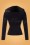 Collectif ♥ Topvintage - Molly Quilted Velvet Jacket Années 40 en Bleu Marine 4
