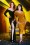 Collectif ♥ Topvintage - Hollie Velvet Pencil Dress Années 50 en Doré 7