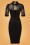 Collectif TV 30812 Pencildress Black Lace Wednesday 19 0007W