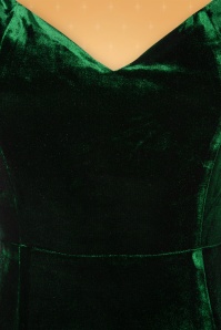 Collectif ♥ Topvintage - Anjelica fluwelen maxi-jurk in groen 10