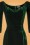 Collectif ♥ Topvintage - 50s Anjelica Velvet Maxi Dress in Green 6