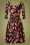 Timeless - Exklusiv von TopVintage ~ Jiya Randa Swing-Kleid mit Blumenmuster in Schwarz 4