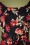 Timeless - Exklusiv von TopVintage ~ Jiya Randa Swing-Kleid mit Blumenmuster in Schwarz 3
