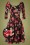 Timeless - Exklusiv von TopVintage ~ Jiya Randa Swing-Kleid mit Blumenmuster in Schwarz