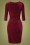Vintage Chic for Topvintage - 50s Corynne Polkadot Pencil Dress in Wine 4