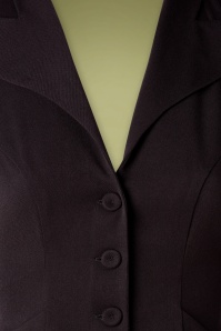 Miss Candyfloss - TopVintage exclusive ~ Tove Blazer Jacket Années 50 en Noir 3