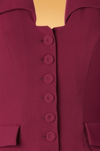 Miss Candyfloss - TopVintage exclusive ~ Davina Kat Bombshell Wiggle Dress Années 50 en Rouge  Framboise  4