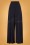 Miss Candyfloss - Alouette Lee Couture broek met hoge taille in marineblauw