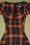 Collectif Clothing - 50s Mimi Pumpkin Check Doll Dress in Black and Orange 3