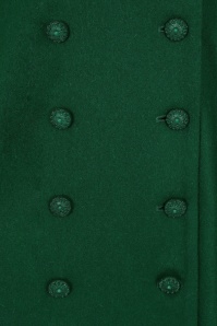Collectif Clothing - Marina Swing Coat Années 50 en Vert Émeraude 4
