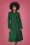 Collectif Clothing - 50s Marina Swing Coat in Emerald Green 2