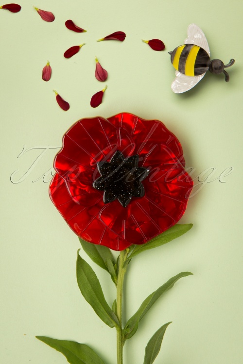 Erstwilder - Poppy Field Mini Brooch