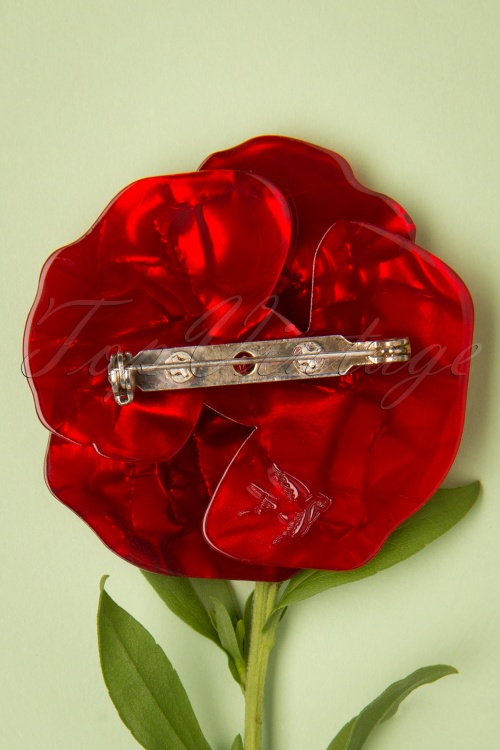 Erstwilder - Poppy Field Brooch Années 60 4