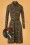 Wow To Go! - 60s Stef Swan Dress in Khaki Brown