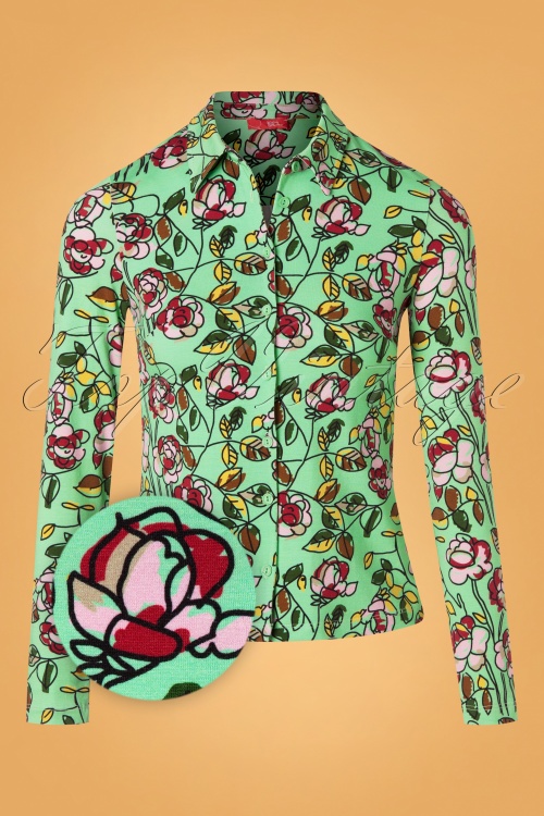 Wow To Go! - Daisy Brussels-blouse in mintgroen