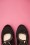 Bettie Page Shoes - Yvette Suedine Mary Jane Pumps Années 50 en Noir 2