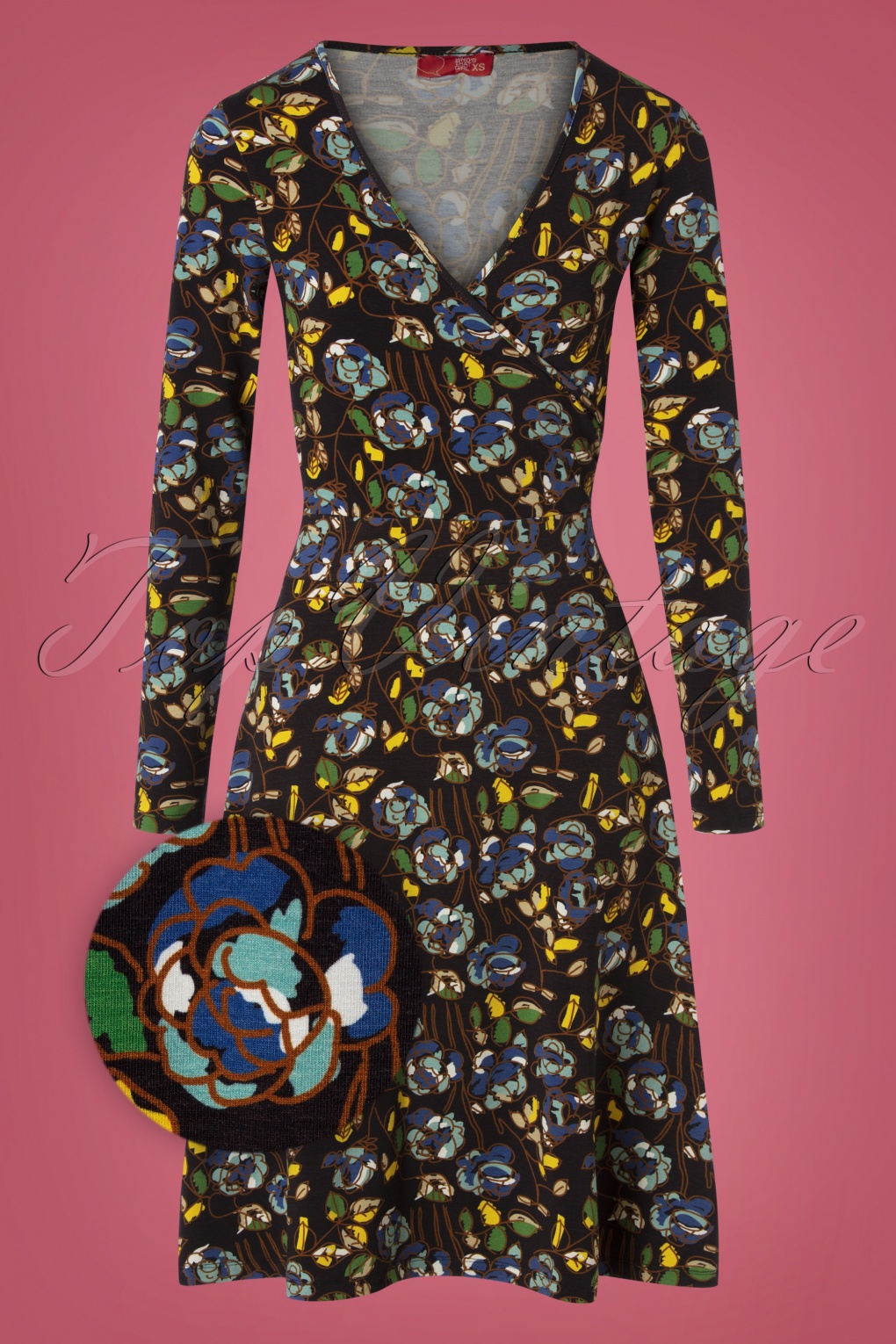 60s Krista Brussels Dress in Black