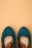 Bettie Page Shoes - Yvette Suedine Mary Jane Pumps Années 50 en Bleu 2