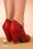 Bettie Page Shoes - Allie Mary Jane Pumps Années 50 en Rouge 5