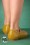 Bettie Page Shoes - Maila T-Strap Flats in Gelb 4