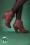 Bettie Page Shoes - Eddie Lace Up Booties Années 50 en Bordeaux 4