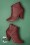 Bettie Page Shoes - 50s Eddie Lace Up Booties in Burgundy