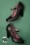 Bettie Page Shoes - Allie Mary Jane Pumps Années 50 en Noir 4